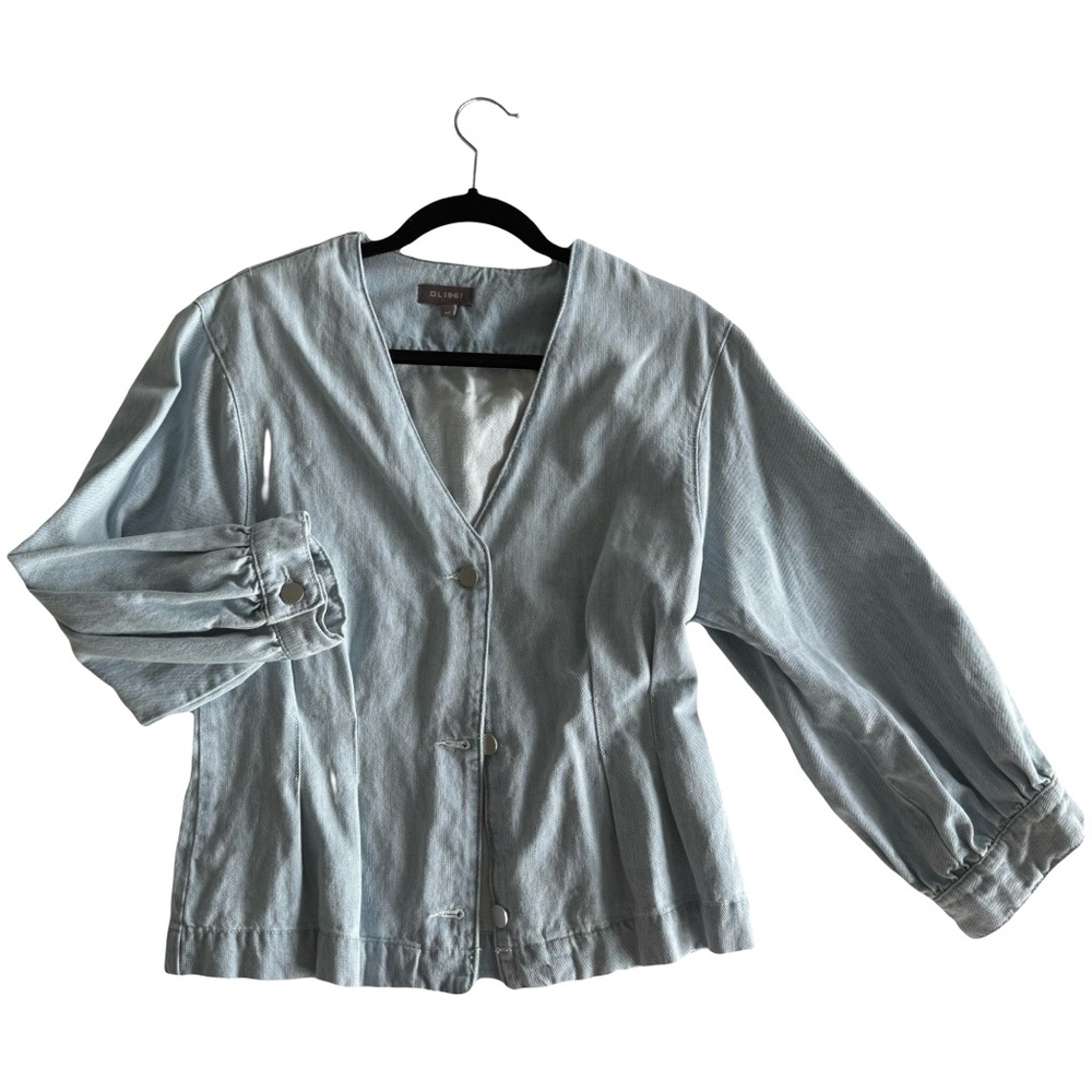 Light Blue Linen Blouse